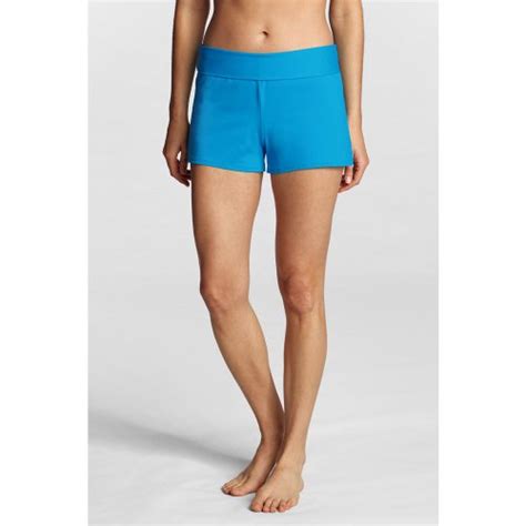 Lands' End Women's Regular SwimMates Solid Cover-up Shorts, 6 - 18