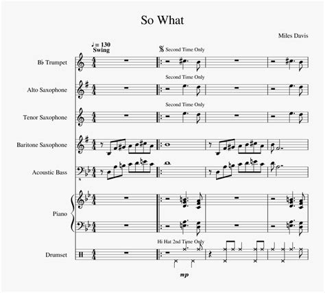 Uploaded On Feb 27, - So What Miles Davis Sheet Music, HD Png Download , Transparent Png Image ...