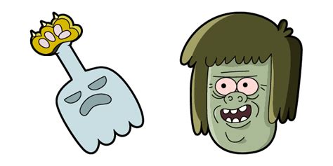 Regular Show Muscle Man & Hi Five Ghost Cursor - Sweezy Custom Cursors