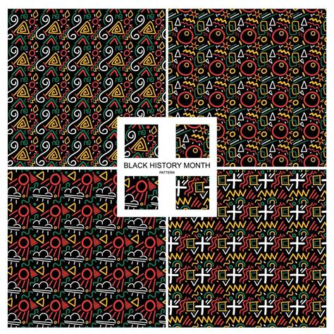 Black history month pattern vector design 18746375 Vector Art at Vecteezy