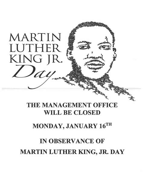 Office Closed for Martin Luther King Jr. Day 2023 - Warminster Heights