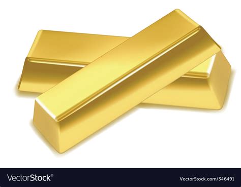 Gold bars Royalty Free Vector Image - VectorStock