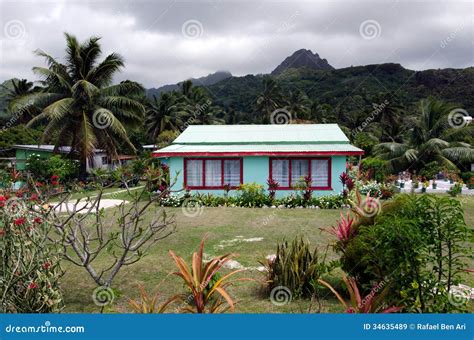 Colonial Home in Rarotonga Cook Islands Editorial Stock Image - Image of island, built: 34635489