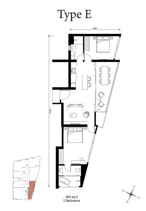 Skylon-Floor-Plan-Type-E | KLCC Condominium | Kuala Lumpur City Condos