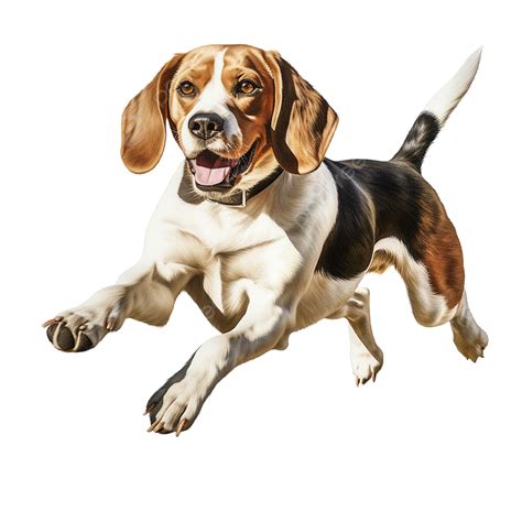 Beagle Dog Leaping Gracefully, Dog, Beagle Dog, Animal PNG Transparent Image and Clipart for ...