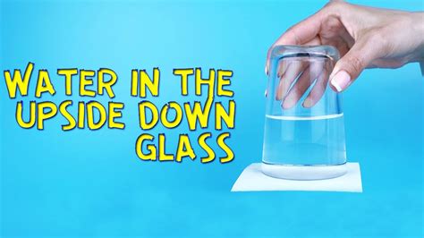 Upside down Water Glass Physics experiment #shorts - YouTube