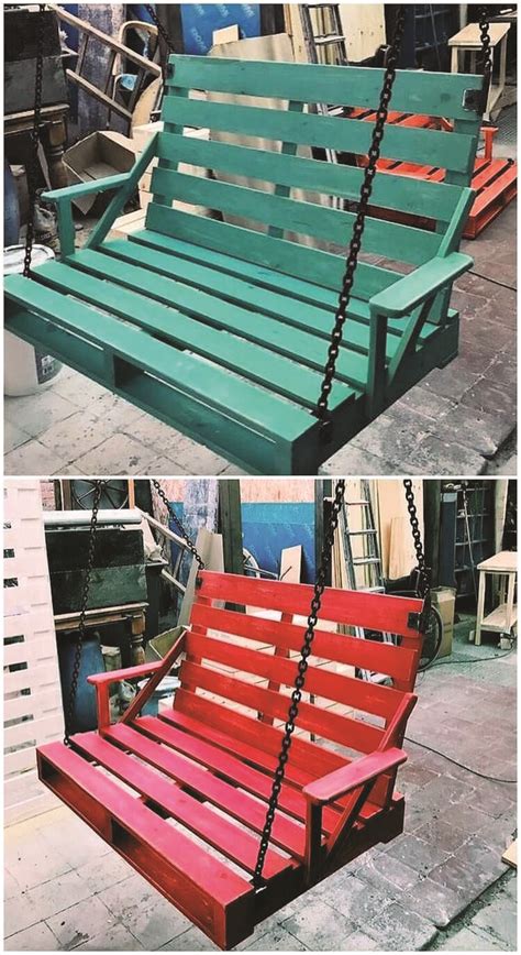 Impressive pallet furniture cushions on this favorite site | Pallet swing beds, Pallet swing ...