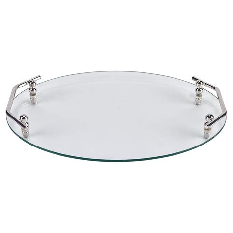 Badash Classic Oval Glass Serving Tray with Handles - Walmart.com - Walmart.com