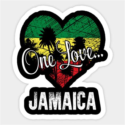 One Love Jamaica - Trip To Jamaica - Sticker | TeePublic