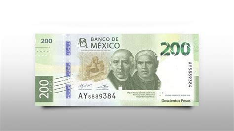 Billete De Banco Mexicano Y Fondo De 500 Pesos Con Los Billetes De ...