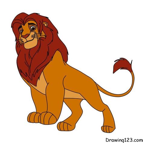 Simba From Lion King Drawings