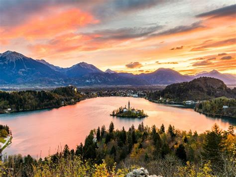 WebShots Photos.Lake Bled at Sunrise, Bled, Upper Carniola, Slovenia ...