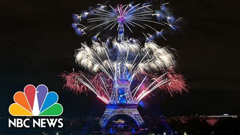 Spectacular Fireworks From Eiffel Tower Mark Bastille Day With COVID-19 Theme | NBC News NOW ...