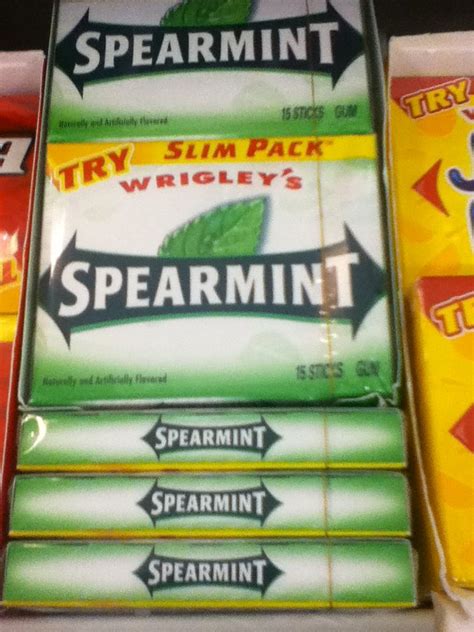 Gum spearmint Wrigley, Gum