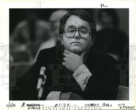 1986 Press Photo Klamath Falls City Attorney Jeffrey Ball in hot water ...