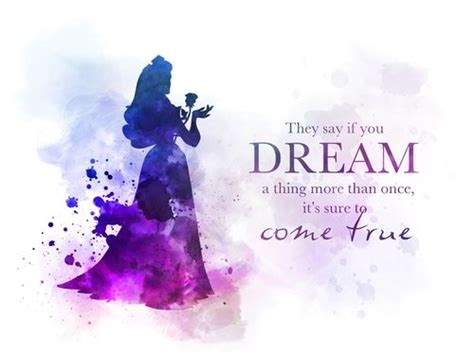 Sleeping Beauty Quote ART PRINT Aurora, Princess, Nursery, Gift, Wall ...