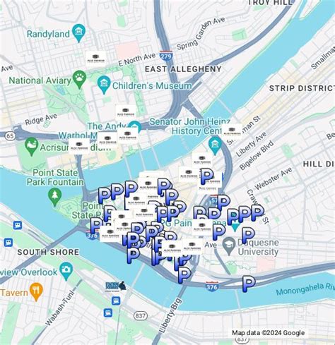 Downtown Pittsburgh Parking - Google My Maps