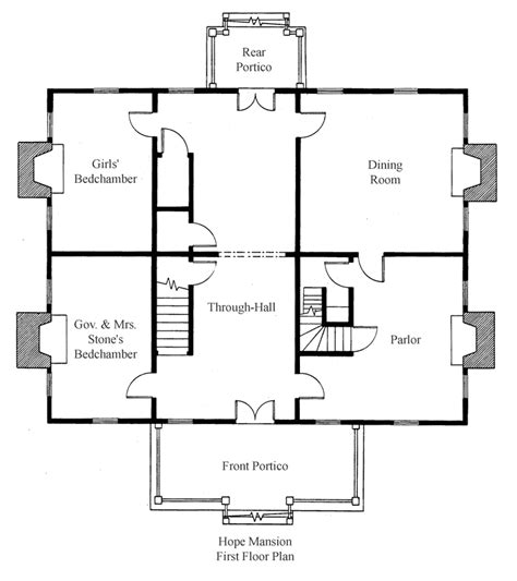 Floor Plans - Historic Hope Plantation, Windsor, NC Museum