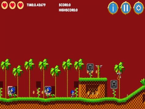 Play Sonic html5 free online game at H5games.online