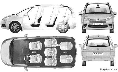 citroen c4 picasso - BlueprintBox.com - Free Plans and Blueprints of ...