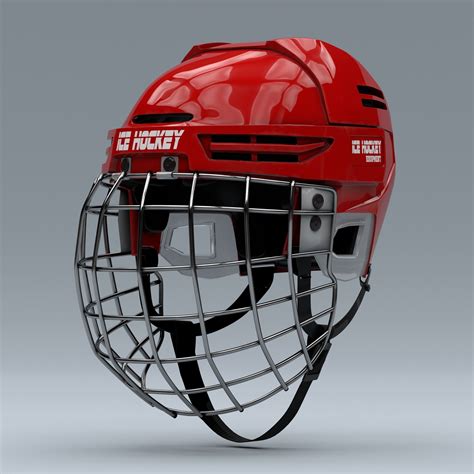 3D Ice Helmet with Metal Facemask | CGTrader