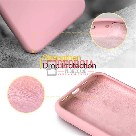 D87-Pink 6.7 inch iPhone 13 Pro Max Liquid Silicone Case Slim Soft Gel ...