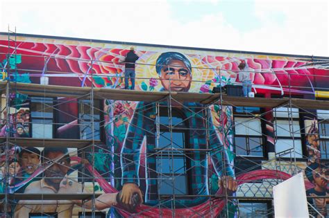 Cesar Chavez Mural Gets Face Back - Mission Local