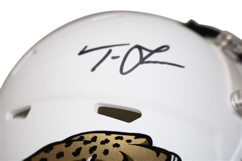 Trevor Lawrence Signed Jacksonville Jaguars Flat White Mini Helmet FAN ...