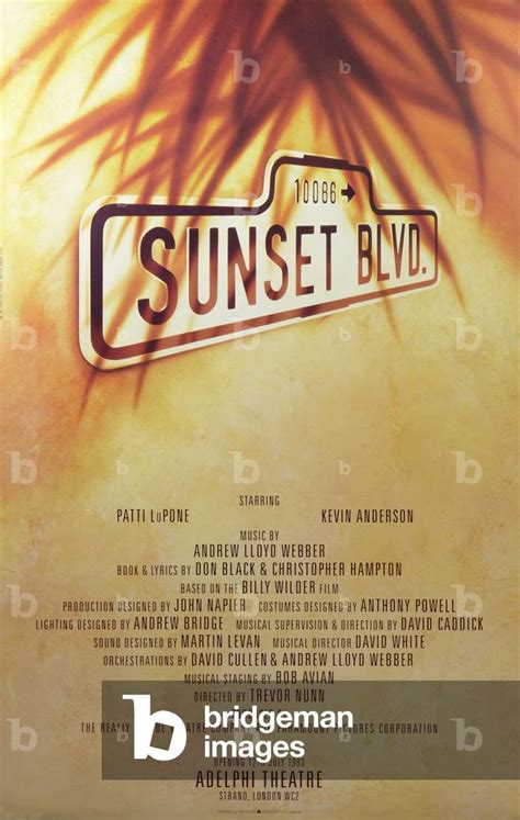 Image of Sunset Boulevard - theatre poster for 1993 production at the