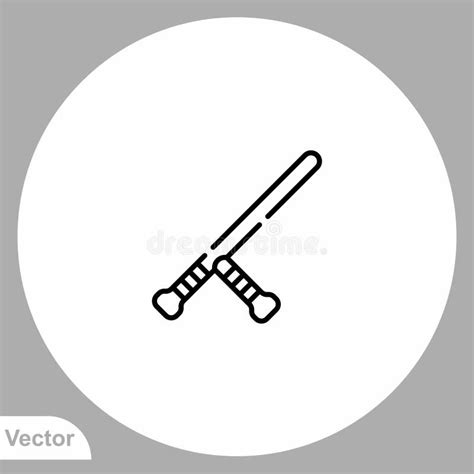 Baton Flat Vector Icon Sign Symbol Stock Vector - Illustration of race, icon: 142265005