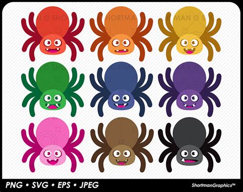 Spider Clipart Cartoon Spider SVG PNG | ubicaciondepersonas.cdmx.gob.mx