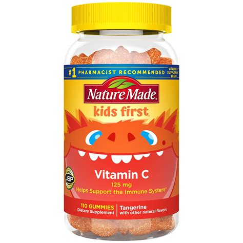 Nature Made Kids First Vitamin C Gummies 110 Ct - Walmart.com - Walmart.com