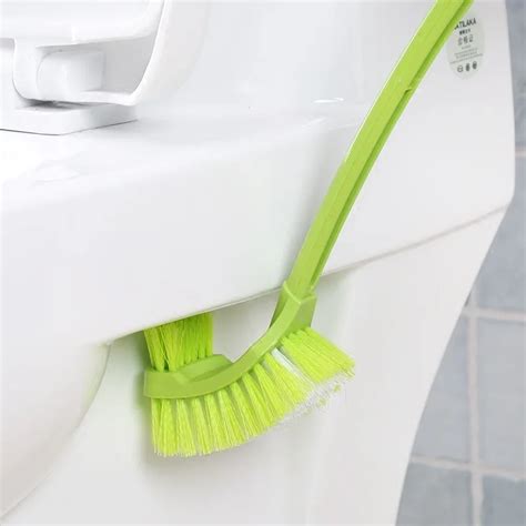 Toilet brush toilet brush creative double sided plastic multi use no dead angle long handle ...