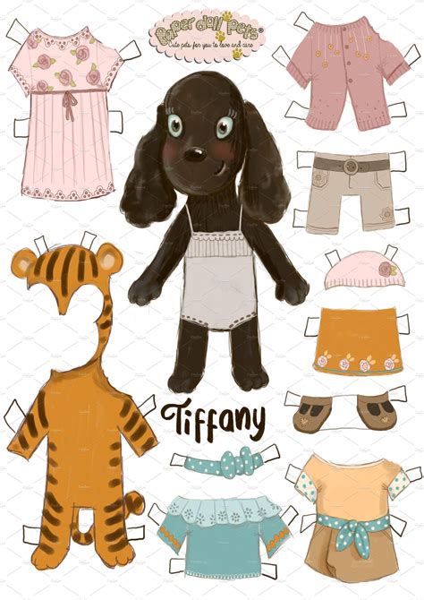 Tiffany Paper Doll - Cocker Spaniel by Paper Doll Pets on ...