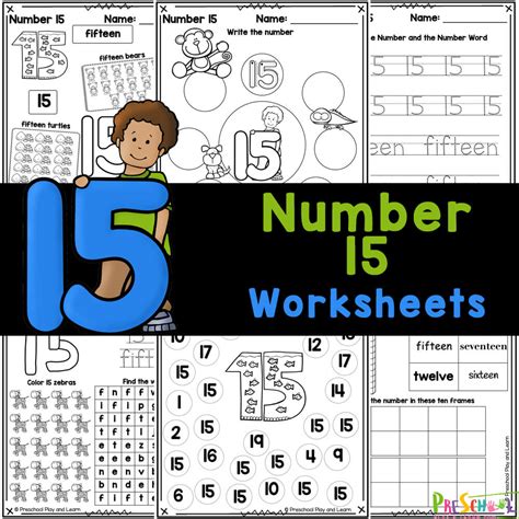 Number 15 Worksheet