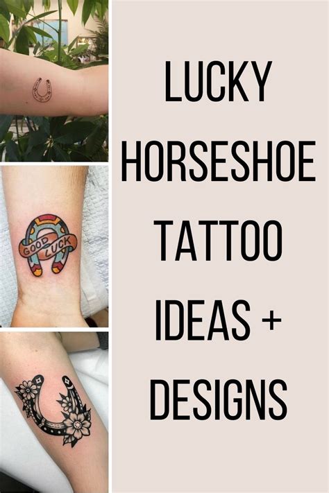 23 Lucky Horseshoe Tattoo Ideas + Designs - Tattoo Glee