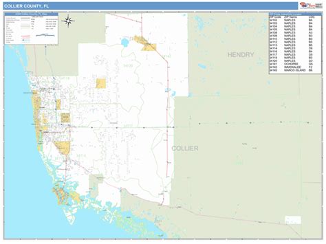 Wall Maps of Collier County Florida - marketmaps.com