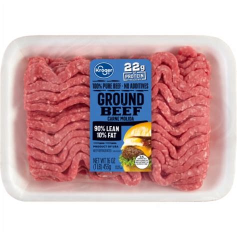 Kroger® Ground Beef 90/10, 16 oz - Smith’s Food and Drug