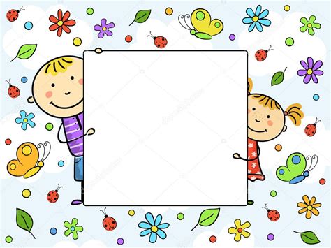 Children's frame. Vector illustration. — Stock Vector © bellenixe #5702272