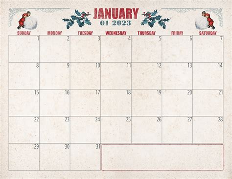 January 2023 Calendar Printable Free – Get Calendar 2023 Update