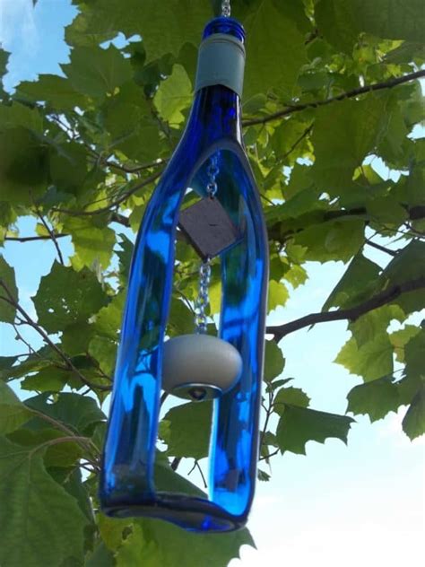 Recycled Wine Bottle Wind Chime • Recyclart