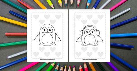 Printable Penguin Coloring Pages - Messy Momma Crafts