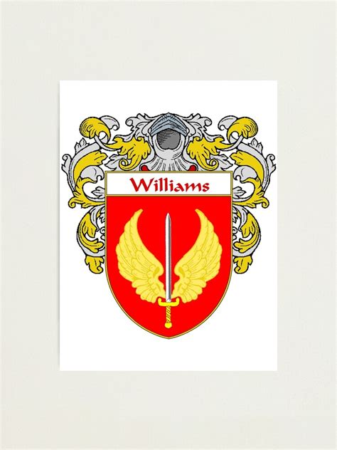 "Williams Coat of Arms / Williams Family Crest" Photographic Print for ...