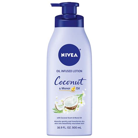 NIVEA Coconut & Monoi Oil Infused Body Lotion Pump Bottle, 19.7 fl. Oz. - Walmart.com - Walmart.com