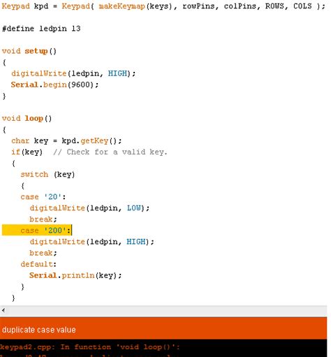 Using the switch statement - Programming Questions - Arduino Forum