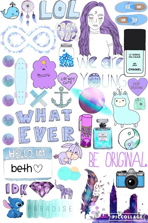 I made this myself on picollage it is a really good app for creating tumblr collages ️ Stickers ...