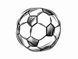 Simple And Fun Soccer Ball Coloring  Coloring Page sketch template