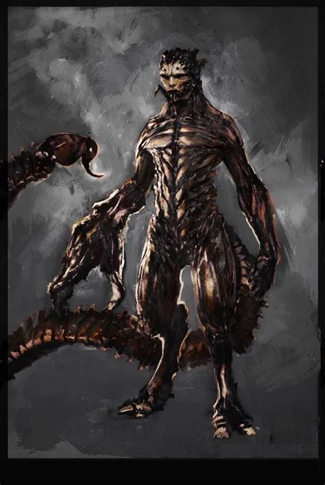 Human chimera (scorpion), or tech. suit. | Amazing spider, Monster sketch, Cool monsters