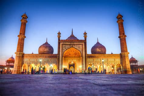 The #Jama #Masjid, at Old #Delhi, during #dusk. | Jama masjid, Jama ...