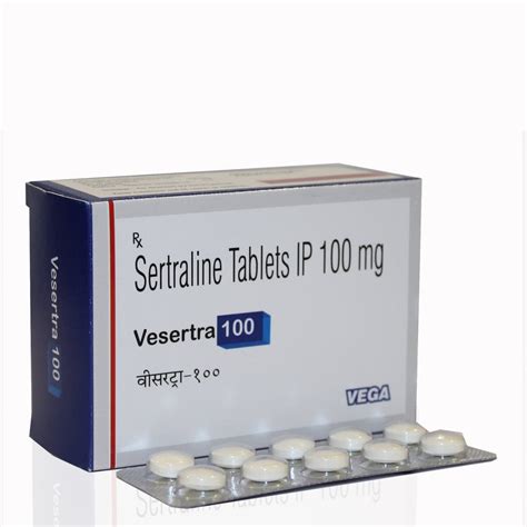 Vesertra 100 Sertraline Tablets, 10x10, Prescription at Rs 120/box in Vadodara